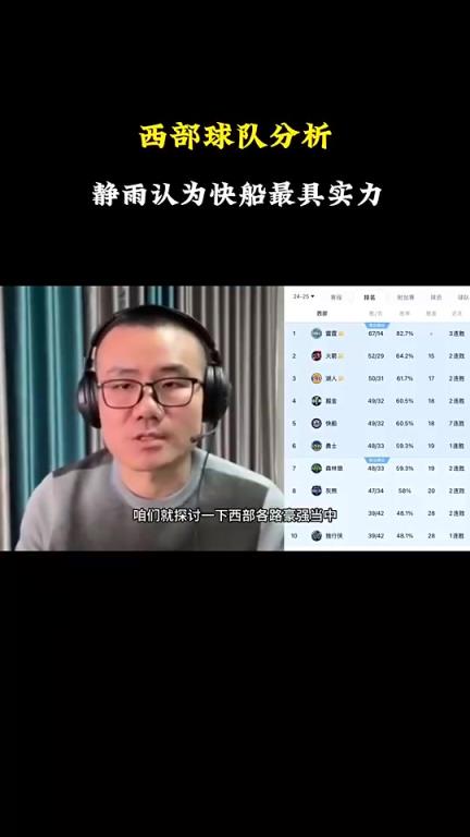 徐靜雨分析西部戰(zhàn)力：雷霆火箭湖人勇士都有短板，快船看上去最完美戰(zhàn)力最強(qiáng)